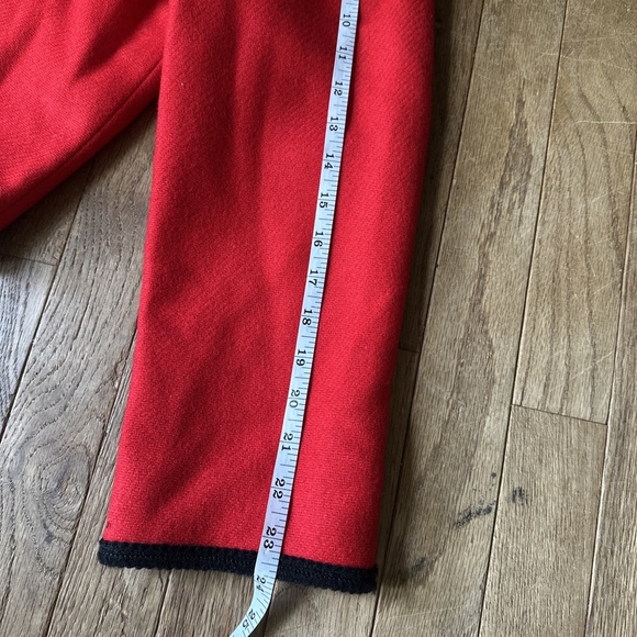 Pendleton Vintage Cherry Red Wool Blazer Womens Size 16 Grandmacore preppy - Picture 5 of 9